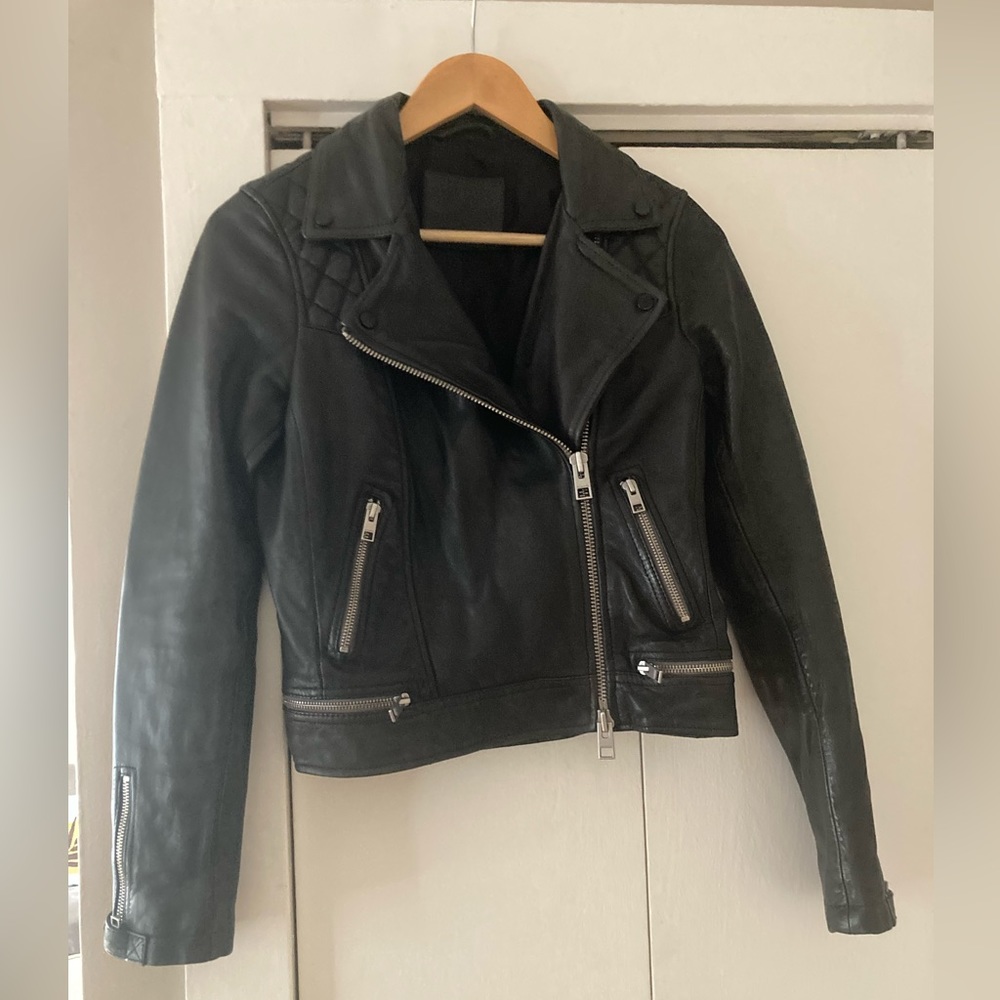 All Saints Conroy Leather Biker Jacket!